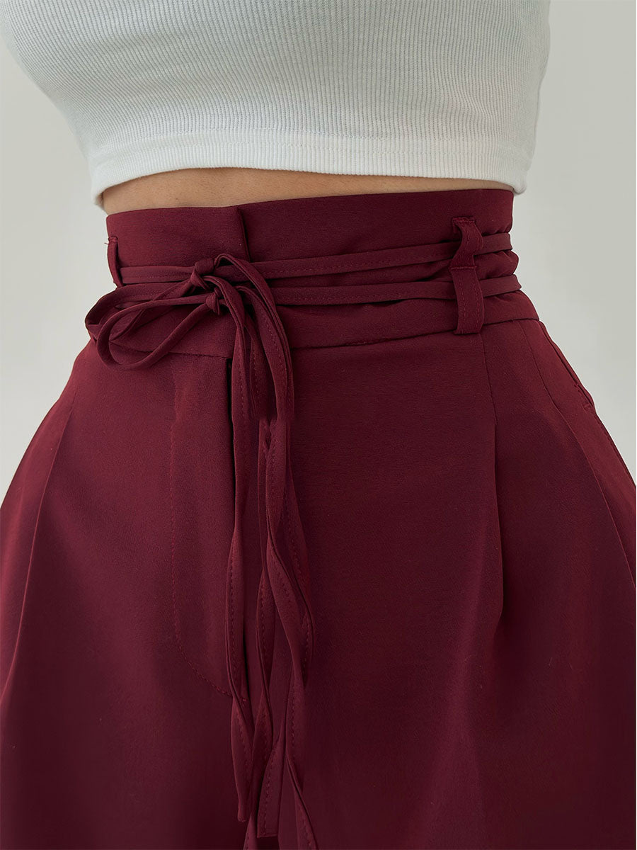 Josephine - Pantalons Taille Haute à Jambes Larges