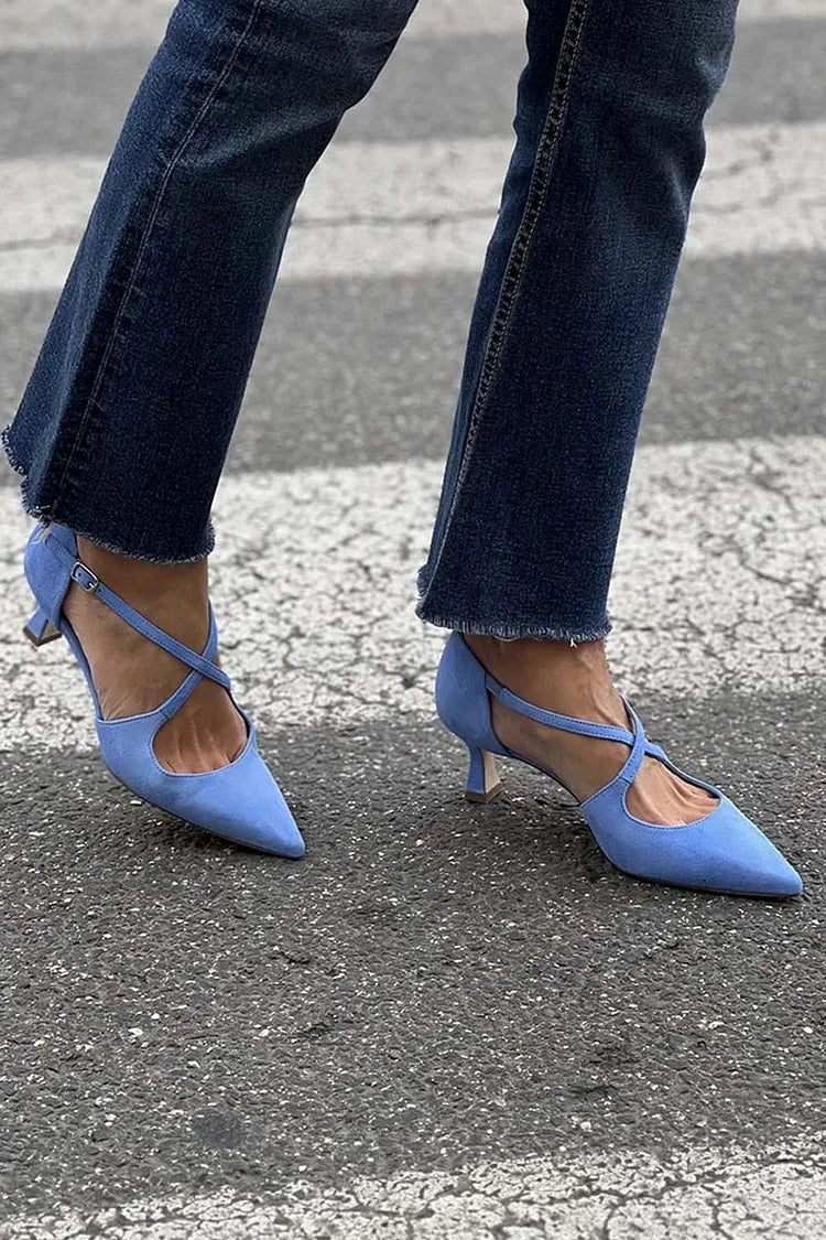 CHAUSSURES DE COUR AVEC BRACELET CROISÉ