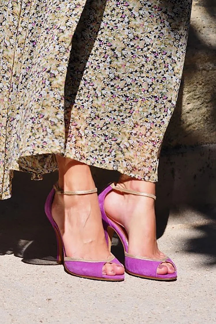 SANDALS À TALONS HAUTS