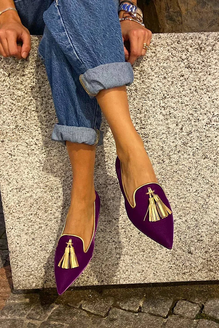 MOCASSIN ÉLÉGANT AVEC PON-PON