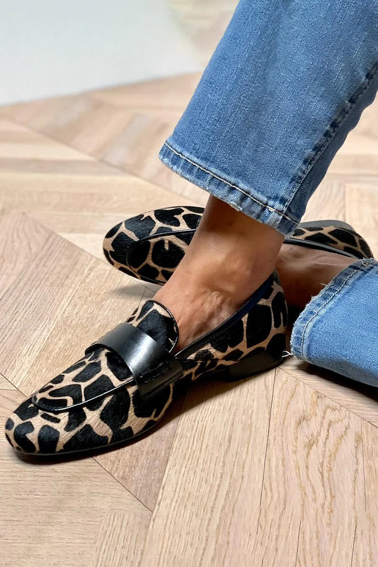 MOCASSINS AVEC IMPRIMÉ ANIMAL
