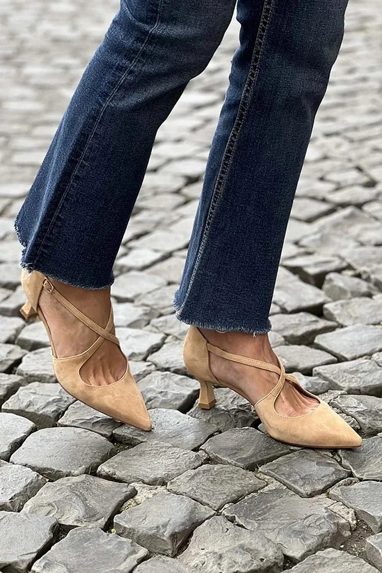 DECOLLETE À STRAPPO INCROCIATO