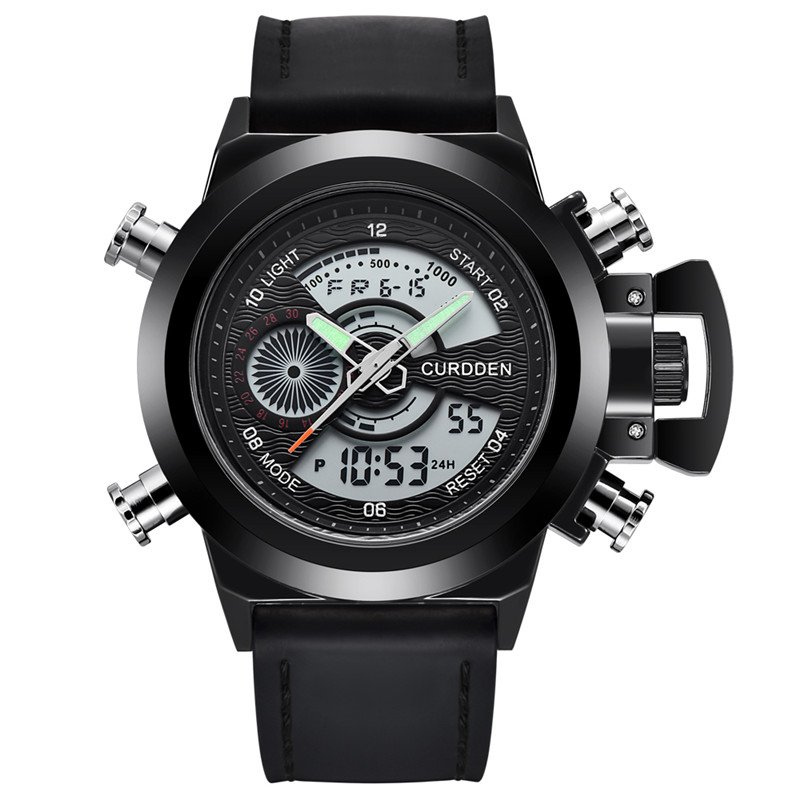 Montre chronographe de mode Double Time d'Olsen & Olsen