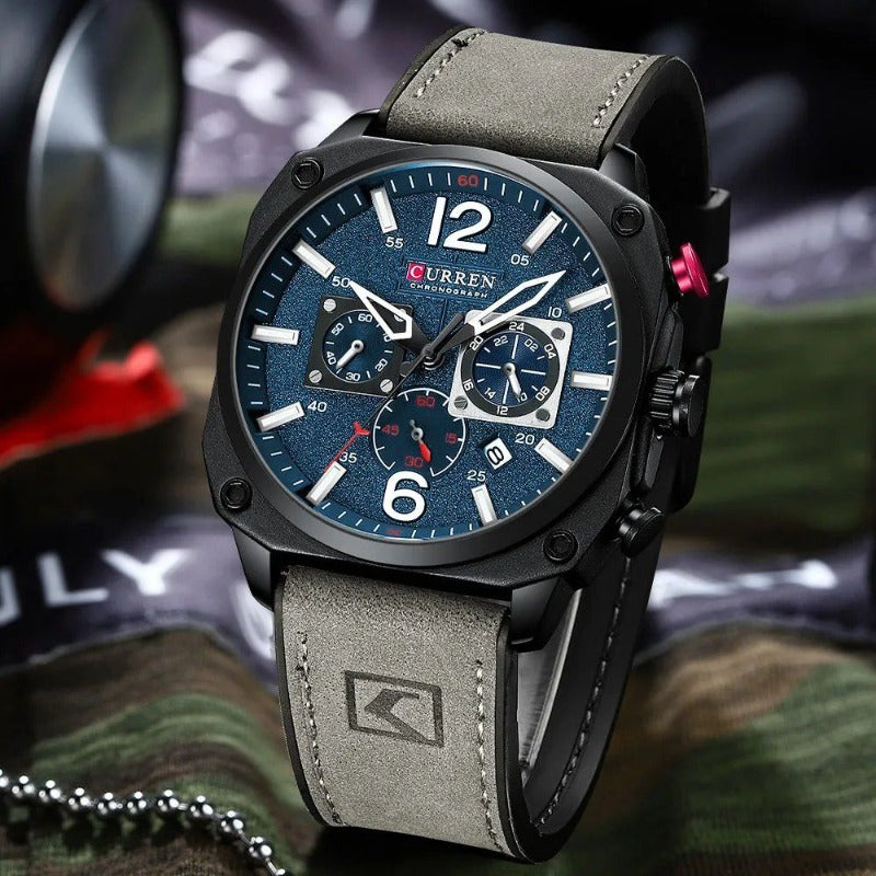 Montre Quartz en Cuir d'Affaires™ - Olsen & Olsen