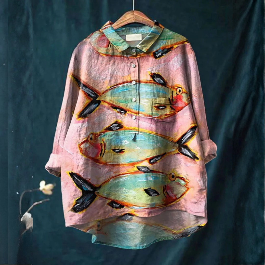 Lena | Artistic Fish T-shirt
