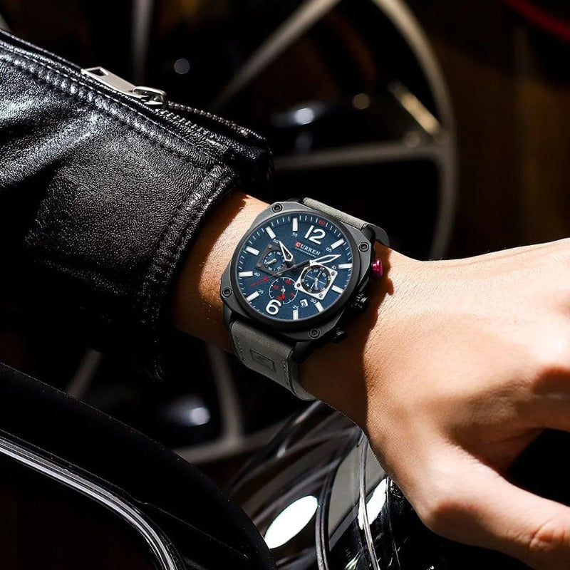 Montre Quartz en Cuir d'Affaires™ - Olsen & Olsen