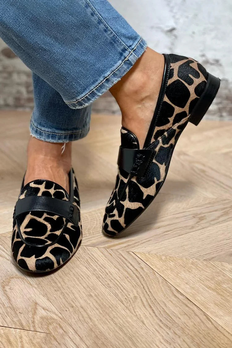 MOCASSINS AVEC IMPRIMÉ ANIMAL