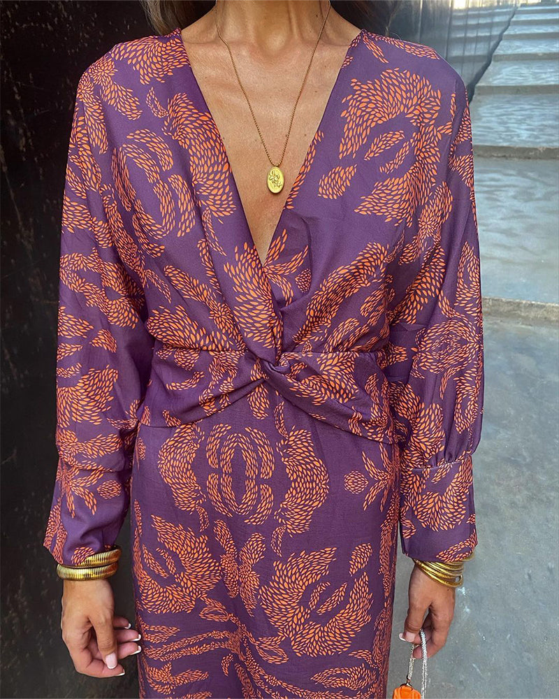 Leya | Elegant Printed Dress