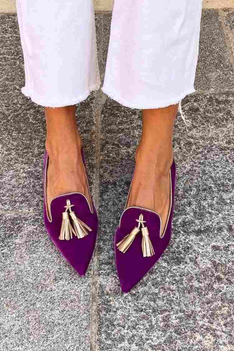 MOCASSIN ÉLÉGANT AVEC PON-PON