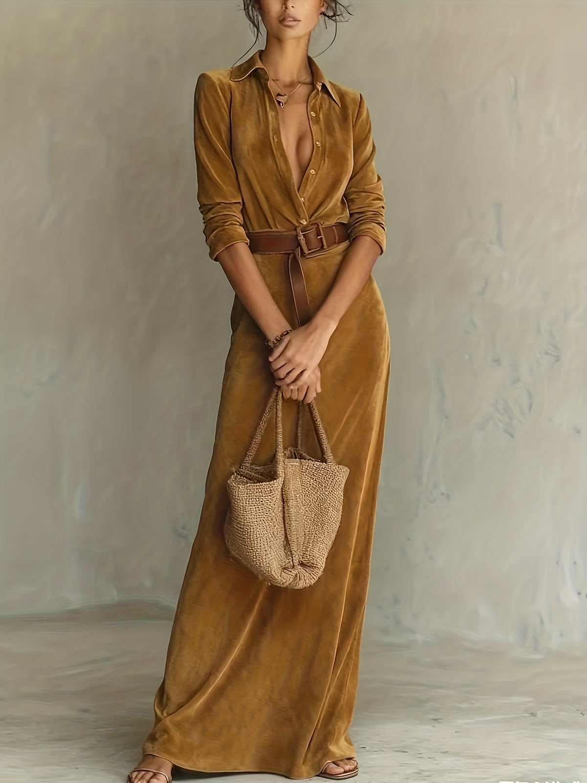 Aurelia | Robe en Suède avec Ceinture