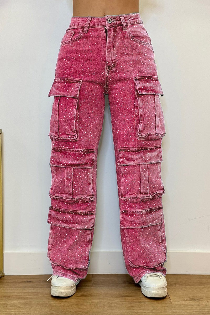 AVRIELLE – JEANS À JAMBES LARGES HAUTS POUR FEMMES