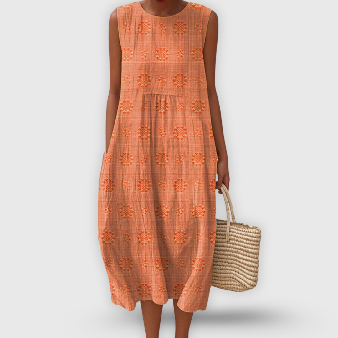 Chiara – Boho Dress with Embroidery