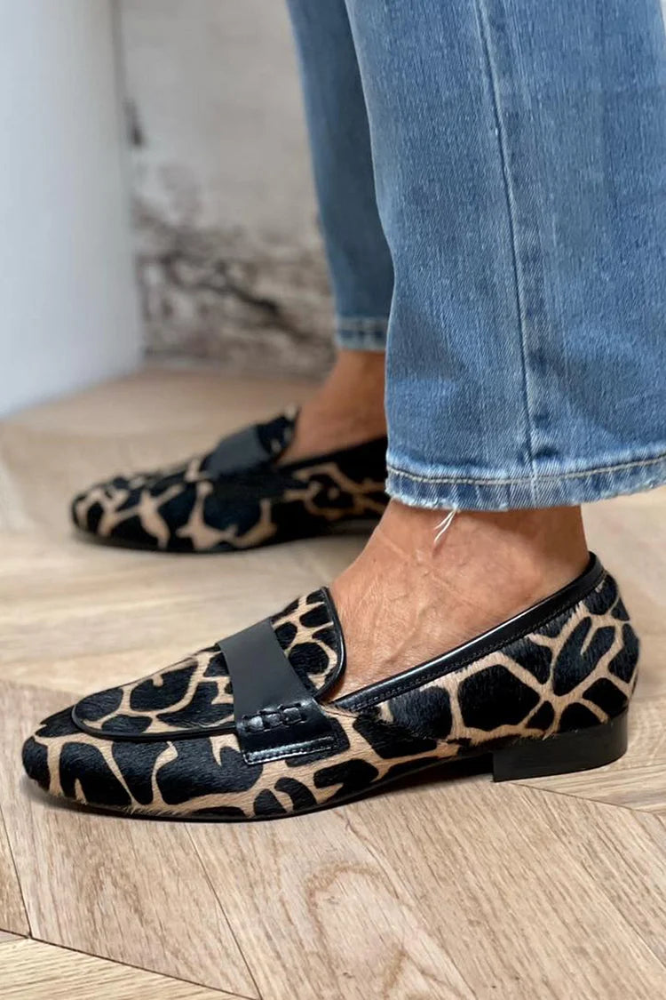 MOCASSINS AVEC IMPRIMÉ ANIMAL