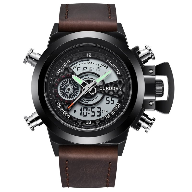 Montre chronographe de mode Double Time d'Olsen & Olsen