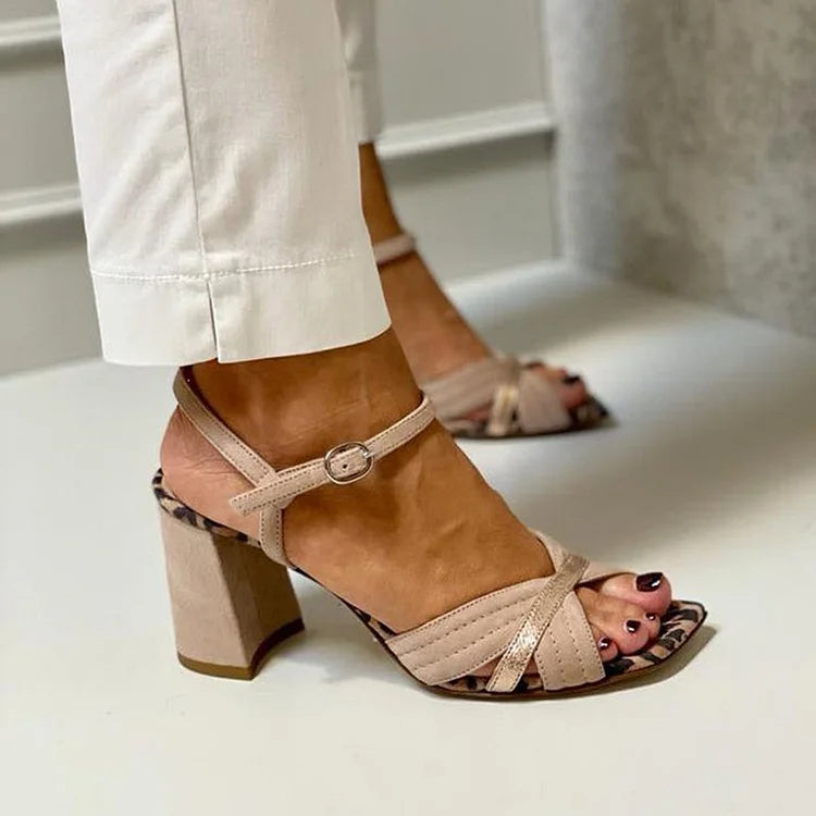 SANDALES À TALONS CROISÉS
