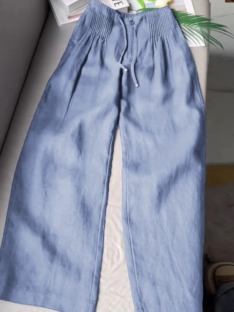 Camille | Wide-leg Linen Trousers