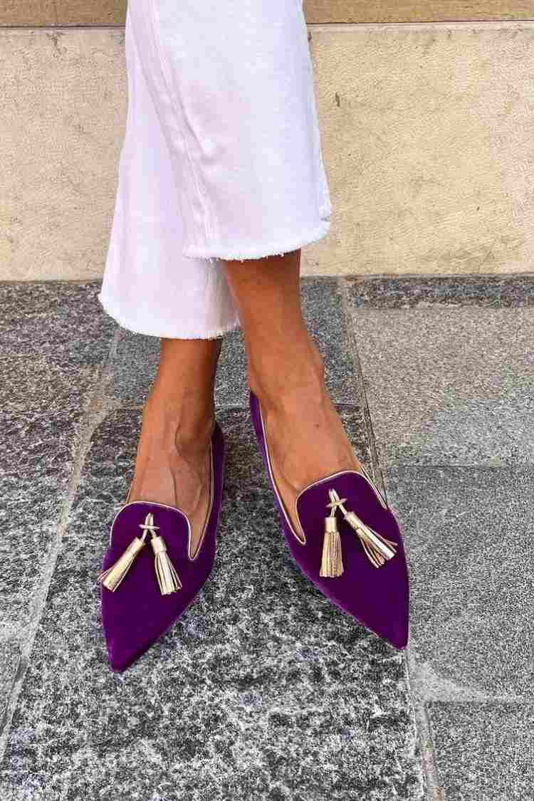 MOCASSIN ÉLÉGANT AVEC PON-PON