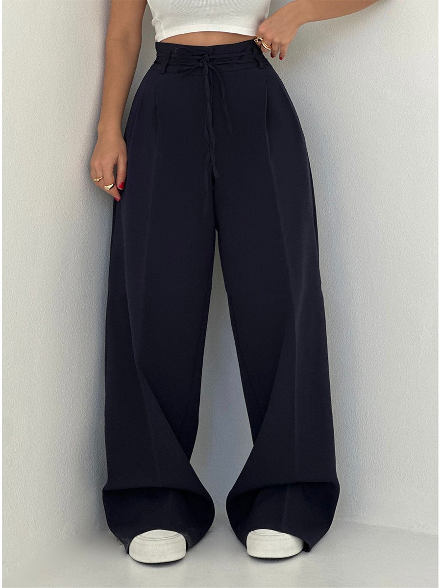 Josephine - Pantalons Taille Haute à Jambes Larges