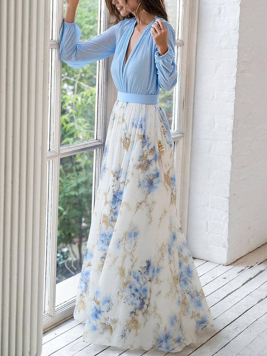 Abigail™ - Maxi Dress with Bright Floral Print