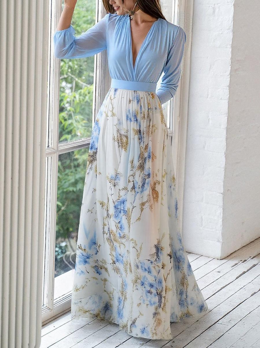 Harper™ | Belle Robe Maxi avec Imprimé Floral
