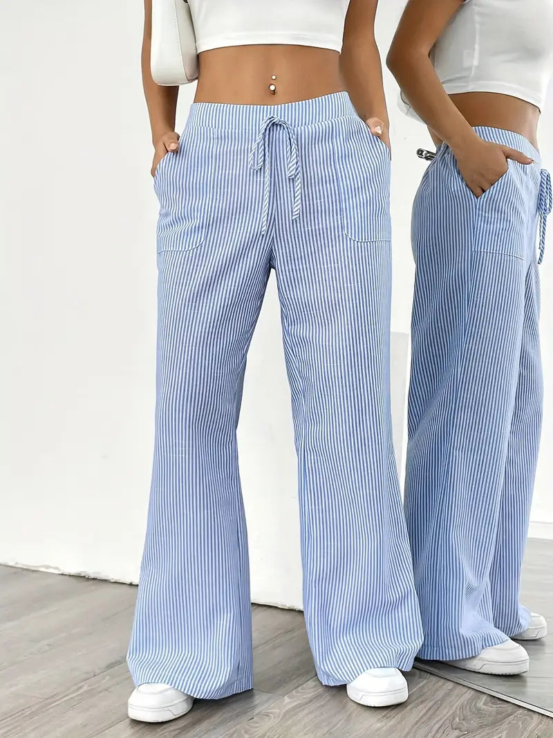 Alina | Pantalons Décontractés Stylés à Cordon