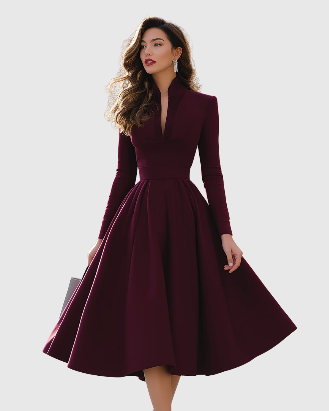 Juliette™ | Robe Midi à Col V