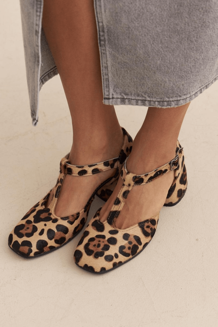 CHAUSSURES À TALON EN IMPRIMÉ ANIMAL