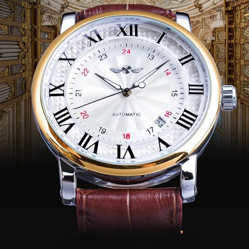 Montre Automatique Complète en Cuir de Luxe™ - Olsen & Olsen