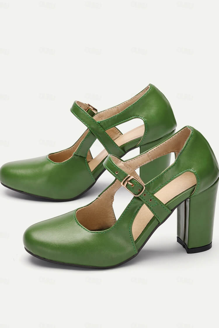 CHAUSSURE DE COUR AVEC TALON CONFORTABLE ET DÉTAIL EN T