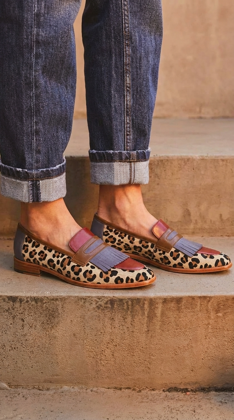 MOCASSIN MULTI-DÉTAIL GLAMOUR AVEC FRANGES