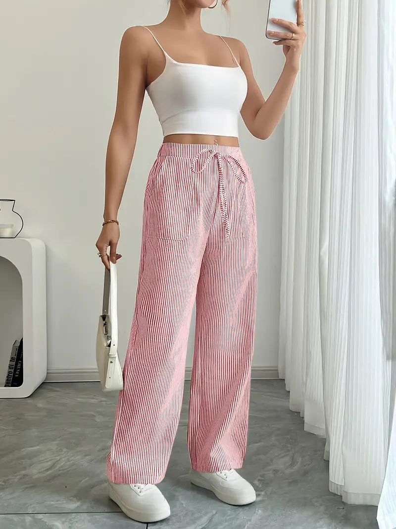 Alina | Pantalons Décontractés Stylés à Cordon