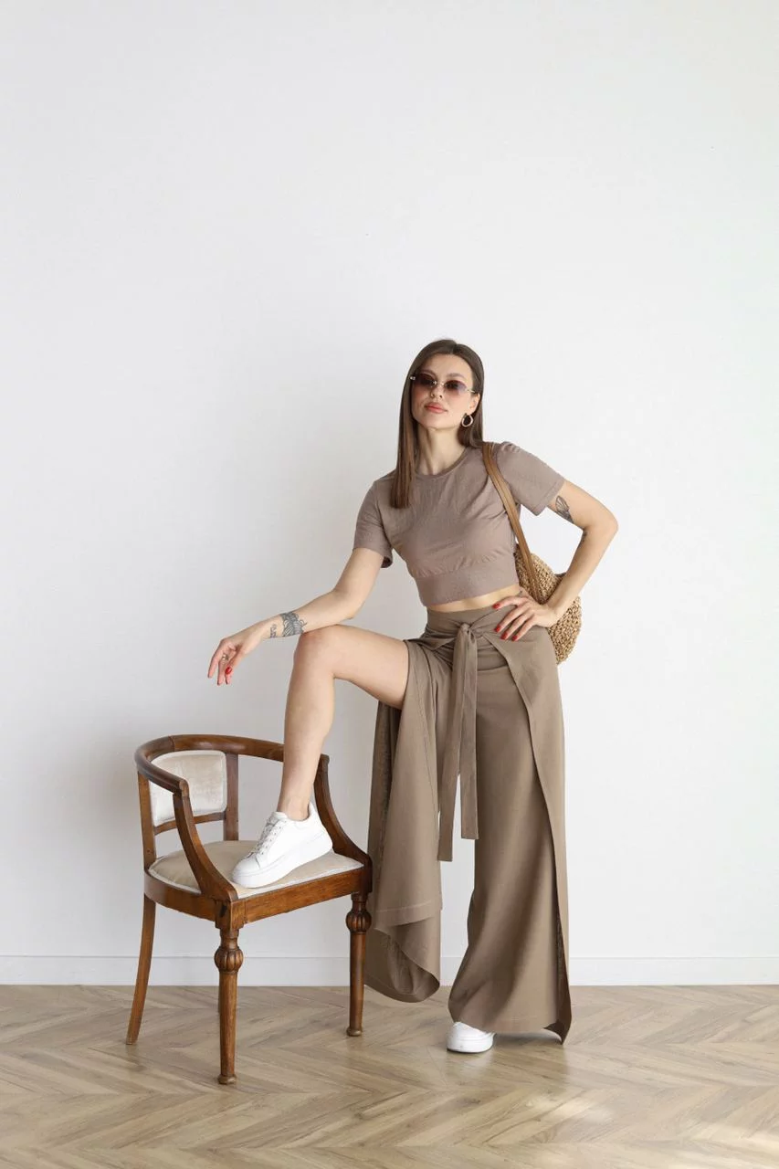 Maelis - Pantalon Large en Lin