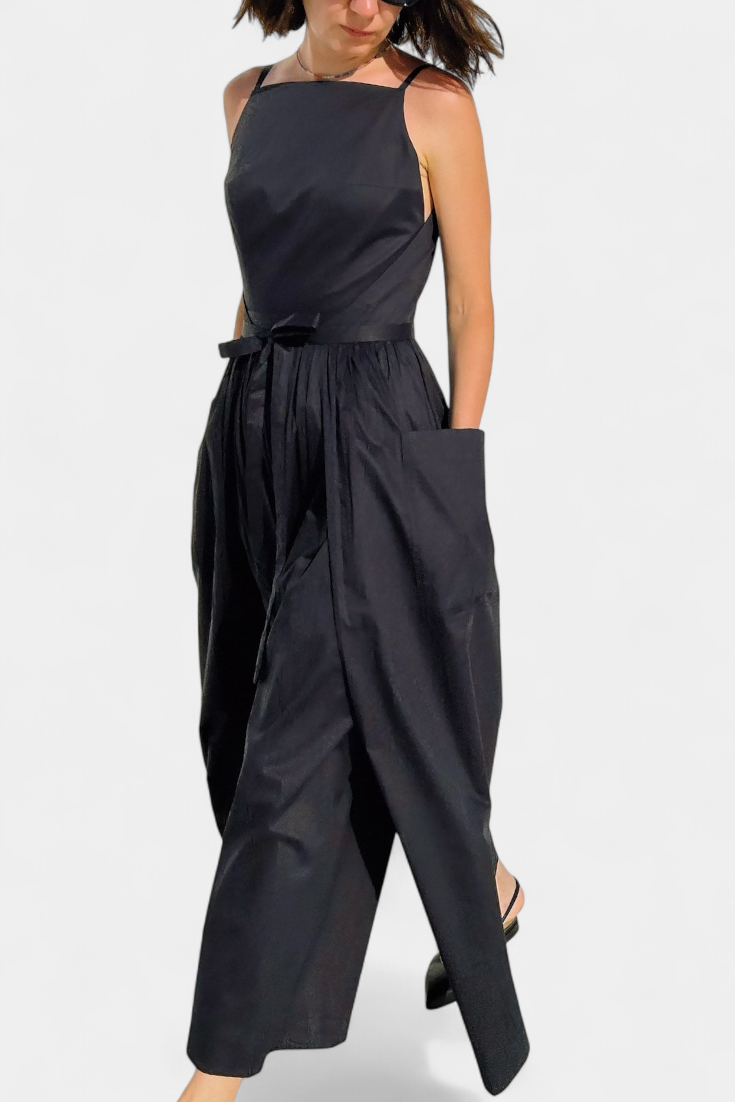 Long Strapless Dezi Dress with Adjustable Side Ties