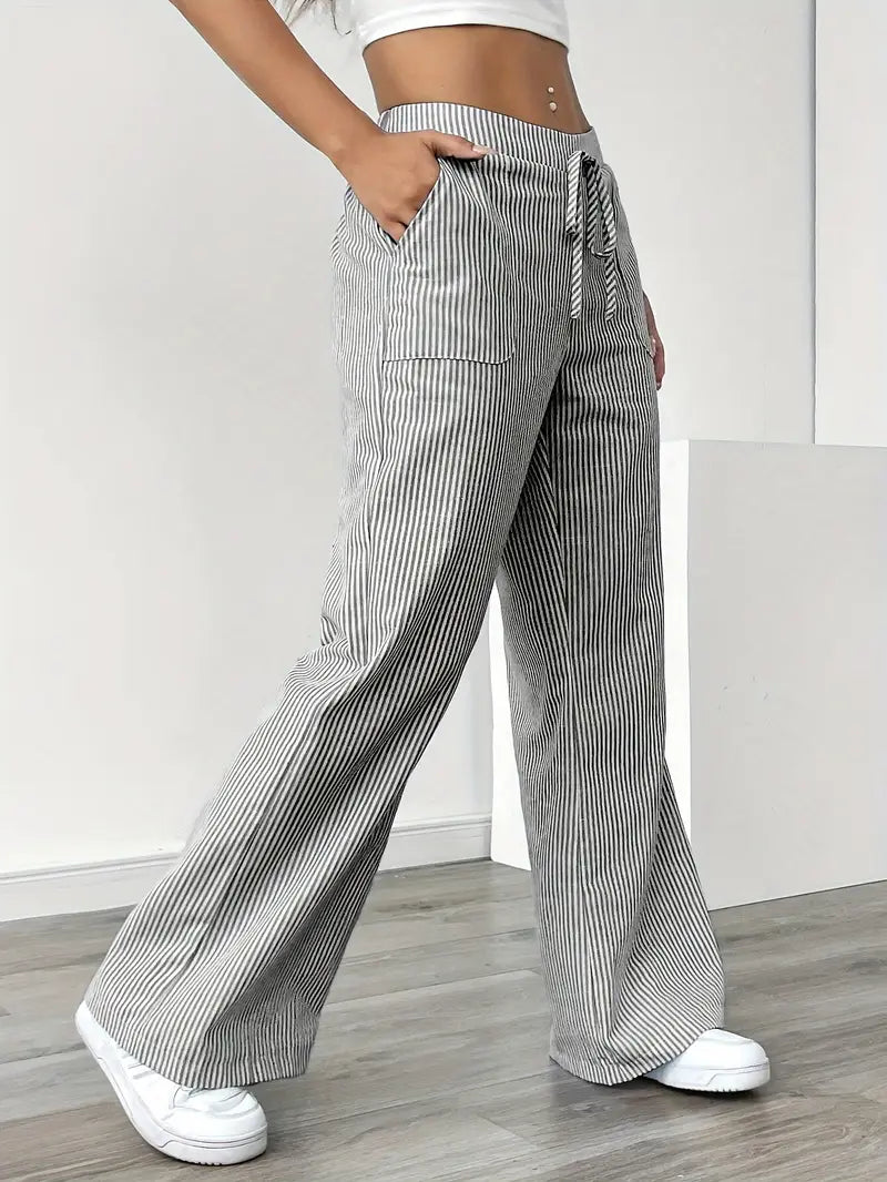 Alina | Pantalons Décontractés Stylés à Cordon