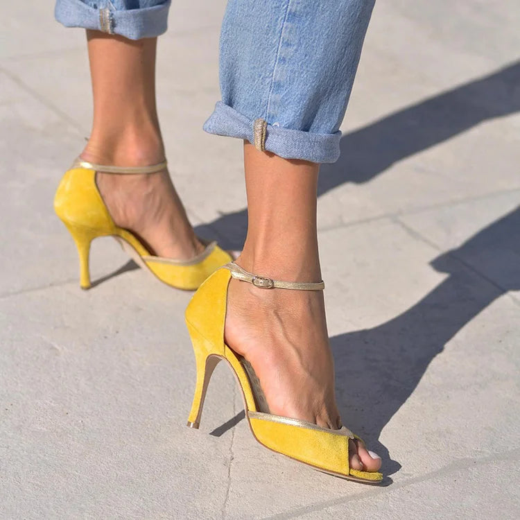 SANDALS À TALONS HAUTS