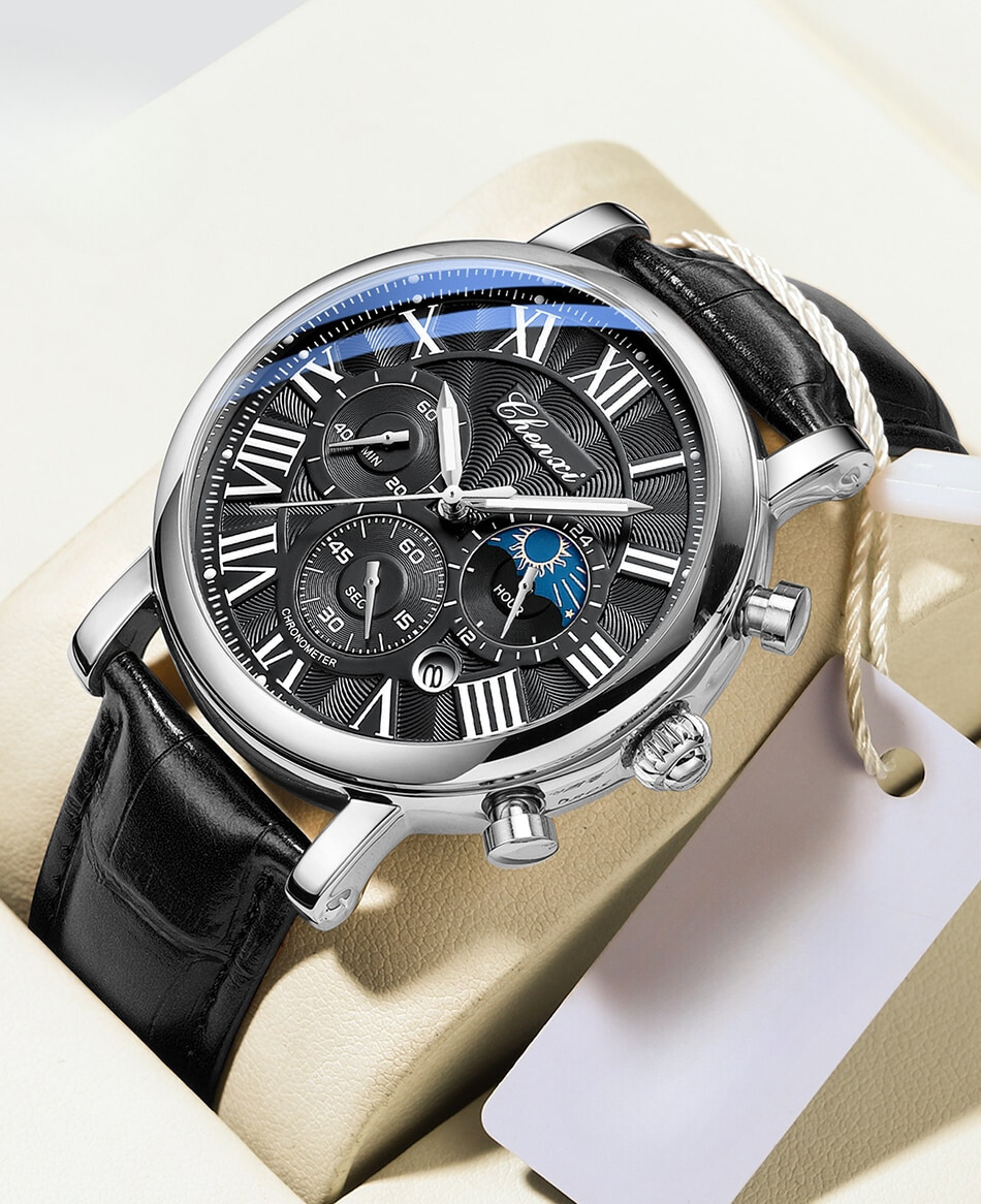 Montre Quartz avec Bracelet en Cuir de Luxe™ - Olsen & Olsen