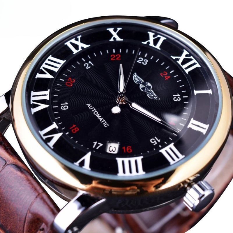 Montre Automatique Complète en Cuir de Luxe™ - Olsen & Olsen