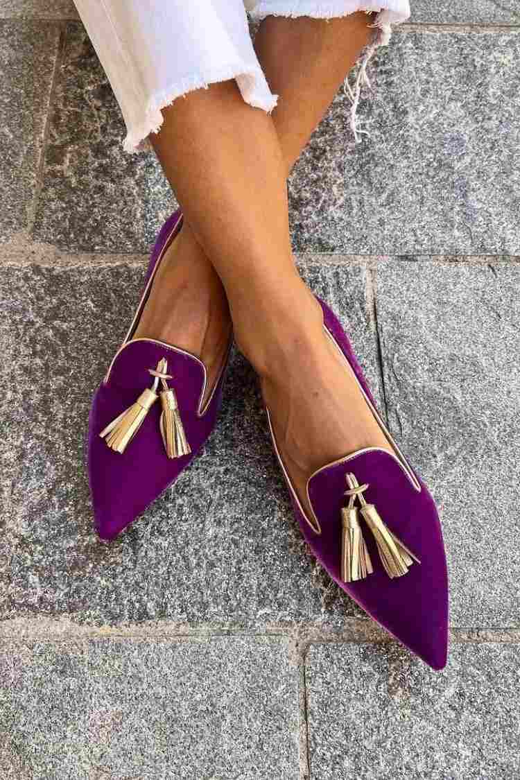MOCASSIN ÉLÉGANT AVEC PON-PON