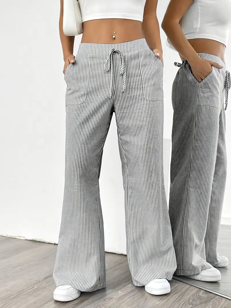 Alina | Pantalons Décontractés Stylés à Cordon