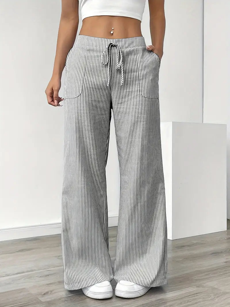 Alina | Pantalons Décontractés Stylés à Cordon