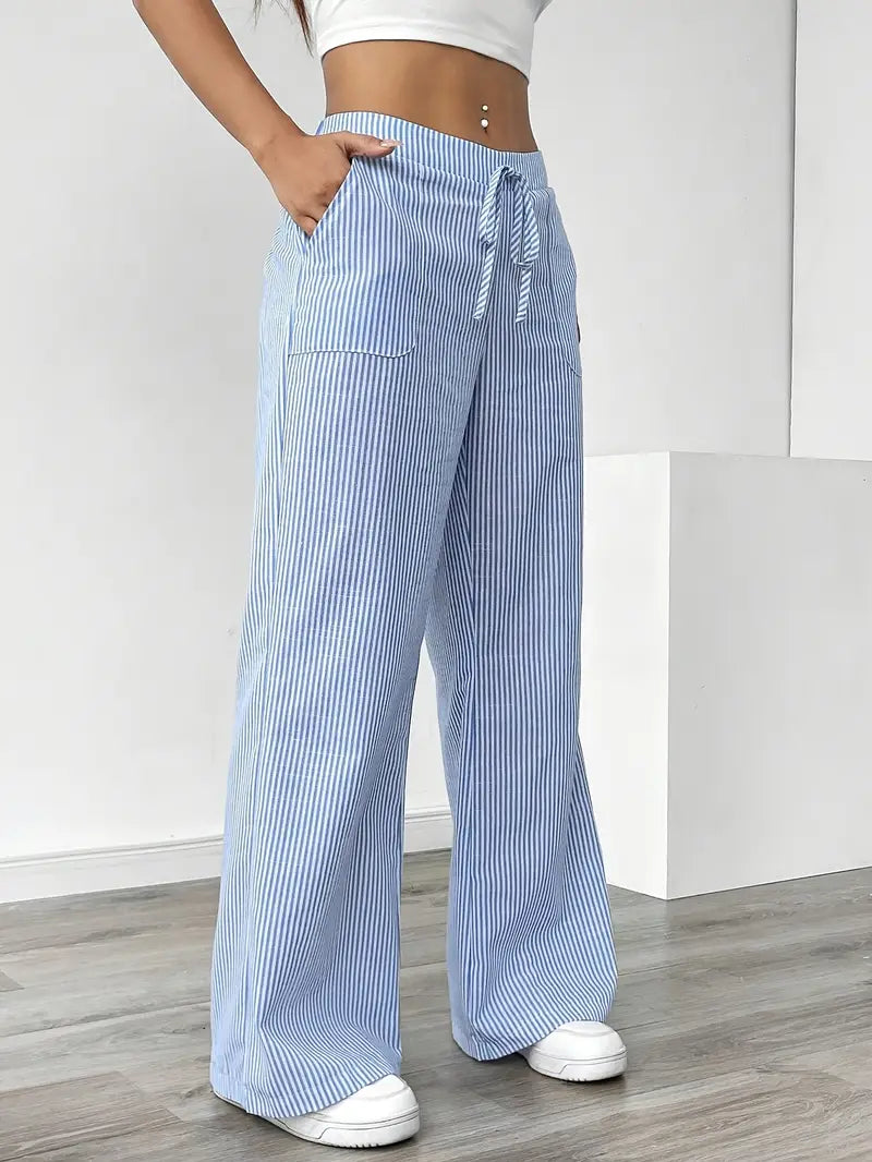 Alina | Pantalons Décontractés Stylés à Cordon
