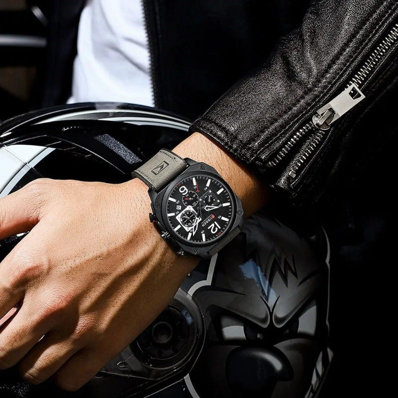 Montre Quartz en Cuir d'Affaires™ - Olsen & Olsen