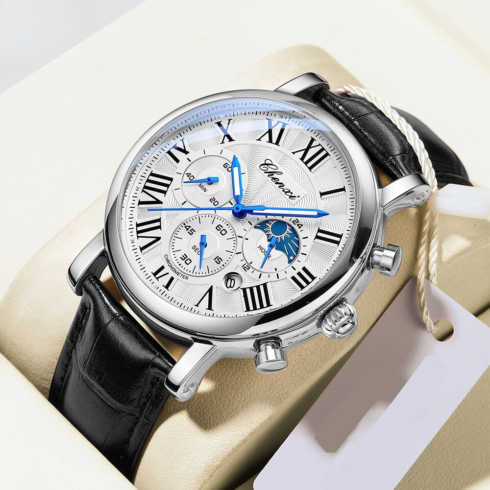 Montre Quartz avec Bracelet en Cuir de Luxe™ - Olsen & Olsen