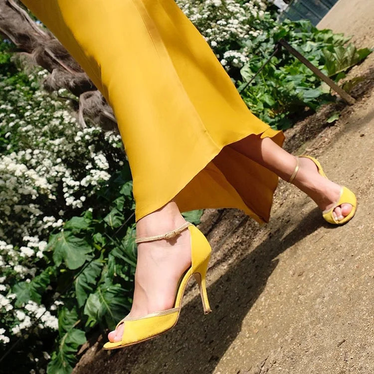 SANDALS À TALONS HAUTS