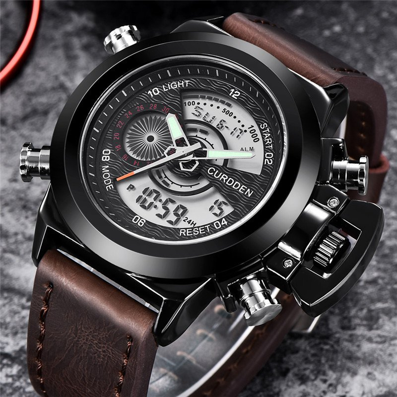 Montre chronographe de mode Double Time d'Olsen & Olsen