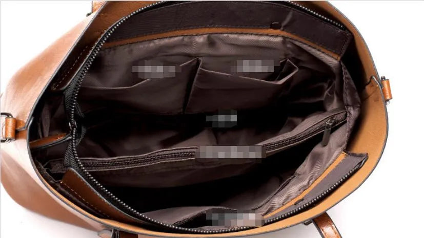 Nicole - Sac à bandoulière en cuir vintage
