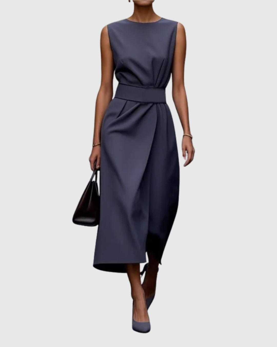 Aubrielle™ | Robe Élégante à Col Rond