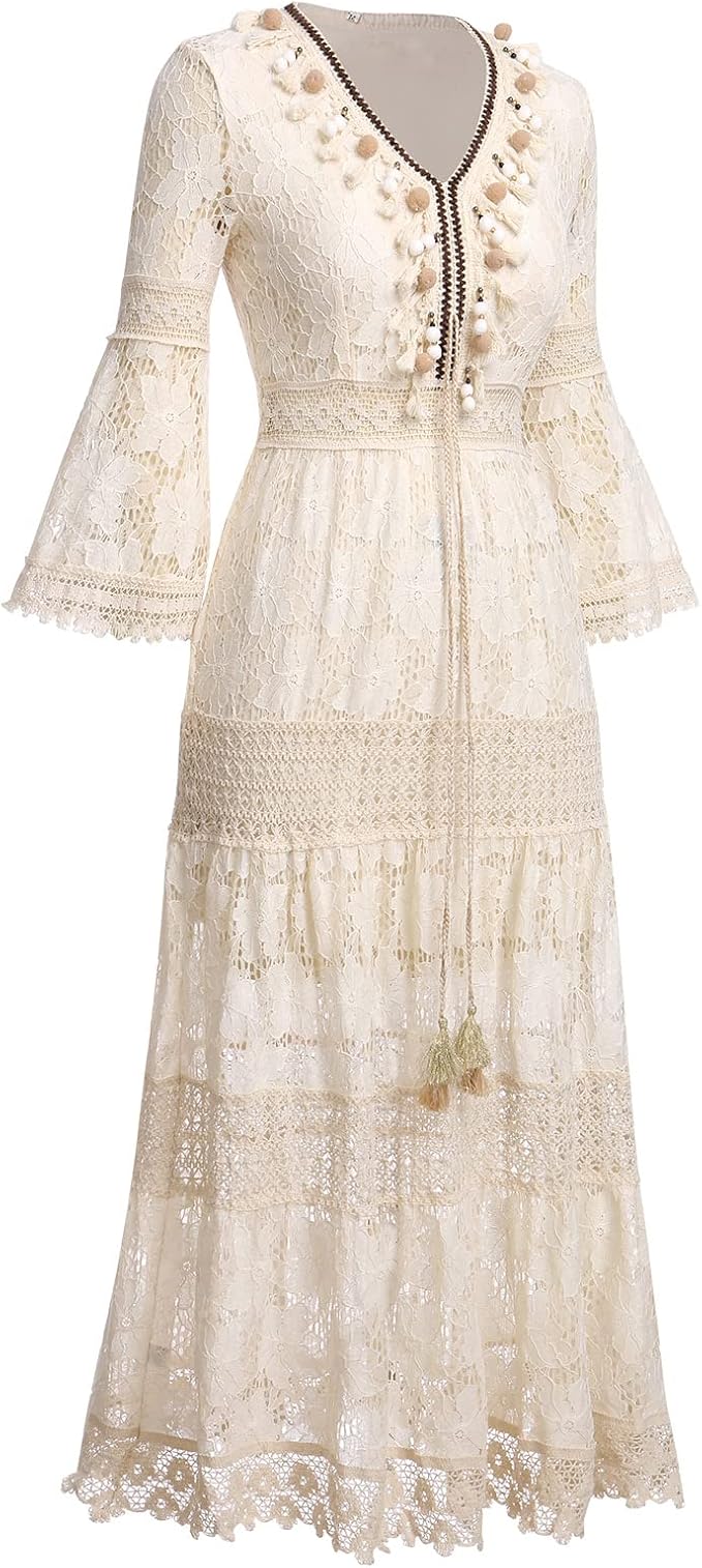 Amelia – Boho Lace Dress