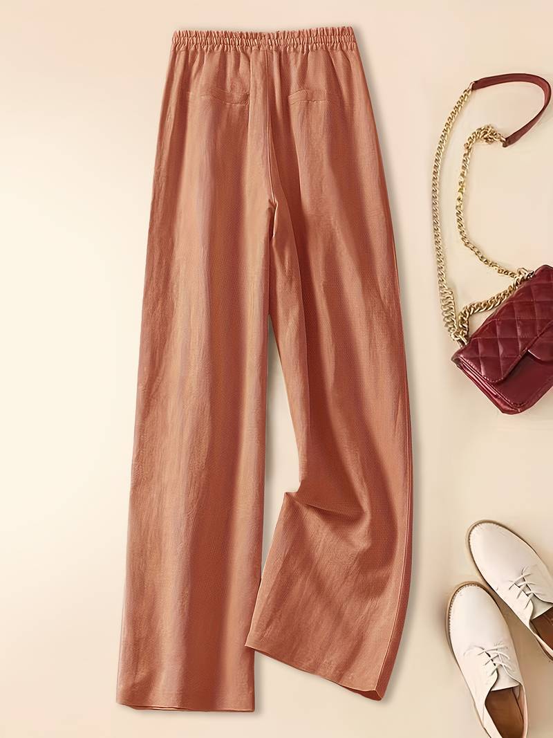 Tina - Pantalon en Lin Détendu
