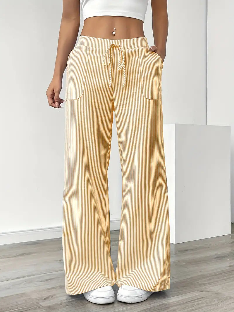 Alina | Pantalons Décontractés Stylés à Cordon